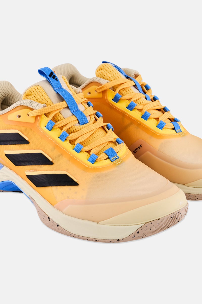 Adidas أحذية تنس نسائية أفاكورت 2 مزودة بأربطة، برتقالي - Image 2